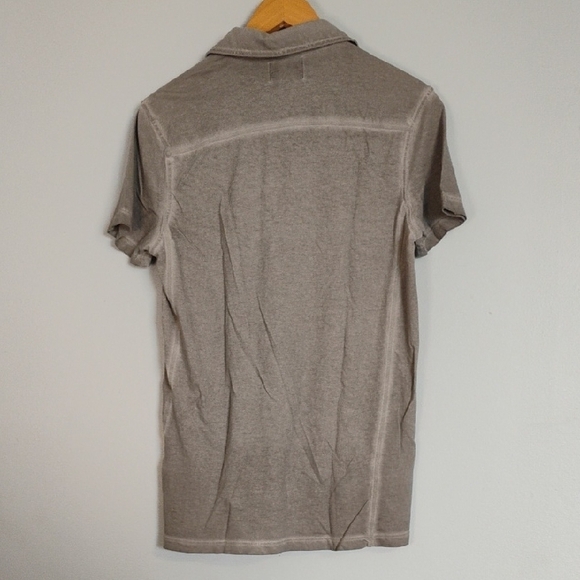 Rock & Republic Men's Size S Gray Collared Polo Shirt Classic 100% Cotton Casual - Picture 5 of 6